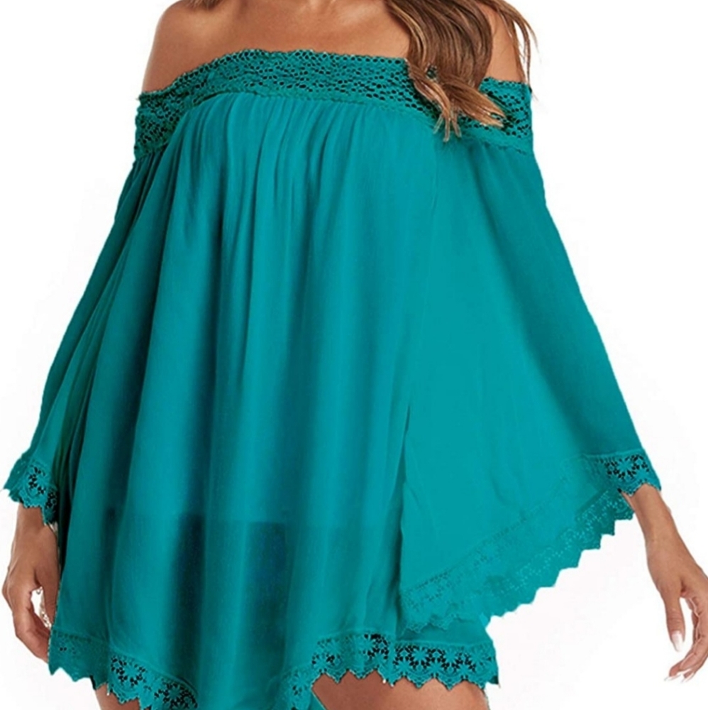 Beautiful off shoulder dress/ tunic, New with tags